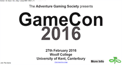 Desktop Screenshot of gamecon.adventuregaming.co.uk