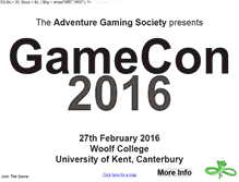 Tablet Screenshot of gamecon.adventuregaming.co.uk